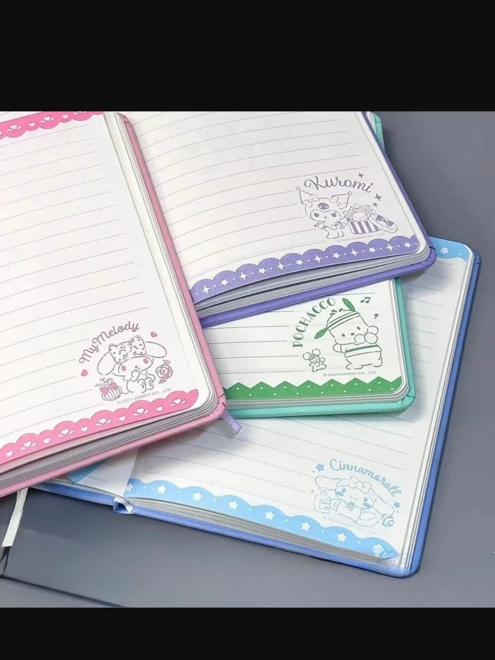 Sanrio Kuromi B6 notebook soft PU embossed cover